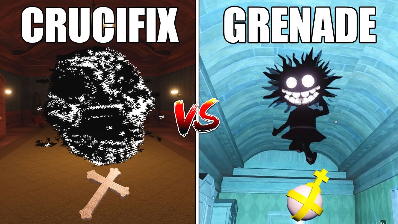 [ROBLOX] Holy Hand Grenade & Crucifix vs ALL Monsters in DOORS | EPIC Fight