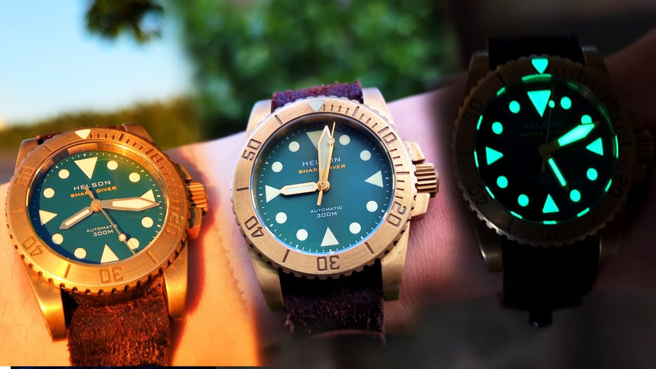 Best Budget Brass Dive Watch Contender (Helson Brass Shark Diver 38mm Watch Review)