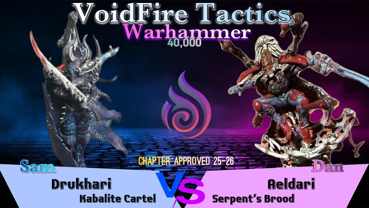 Warhammer 40k 2025-26TP Battle Report: Drukhari vs. Aeldari
