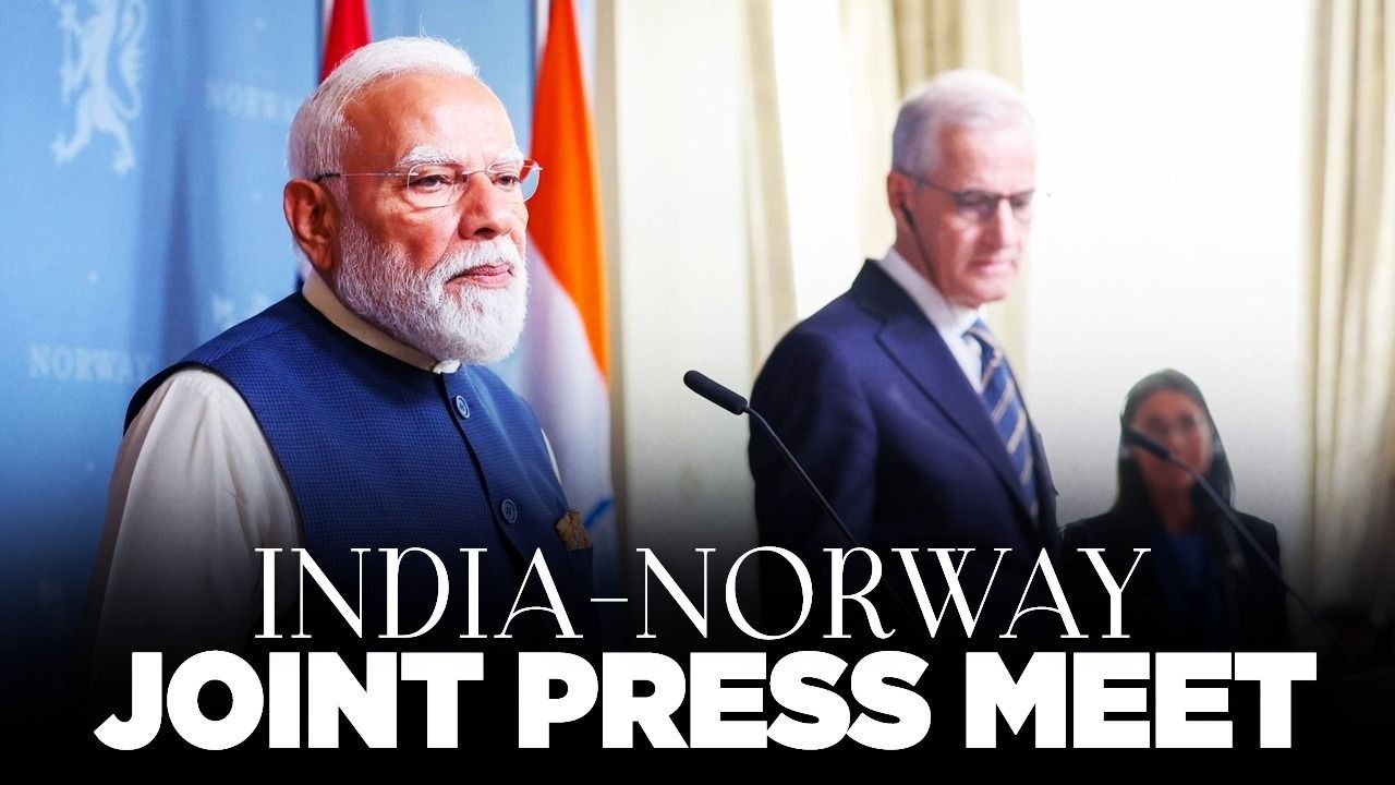 LIVE: PM Modi, Norwegian PM Jonas Gahr St&oslash;re attend joint press meet