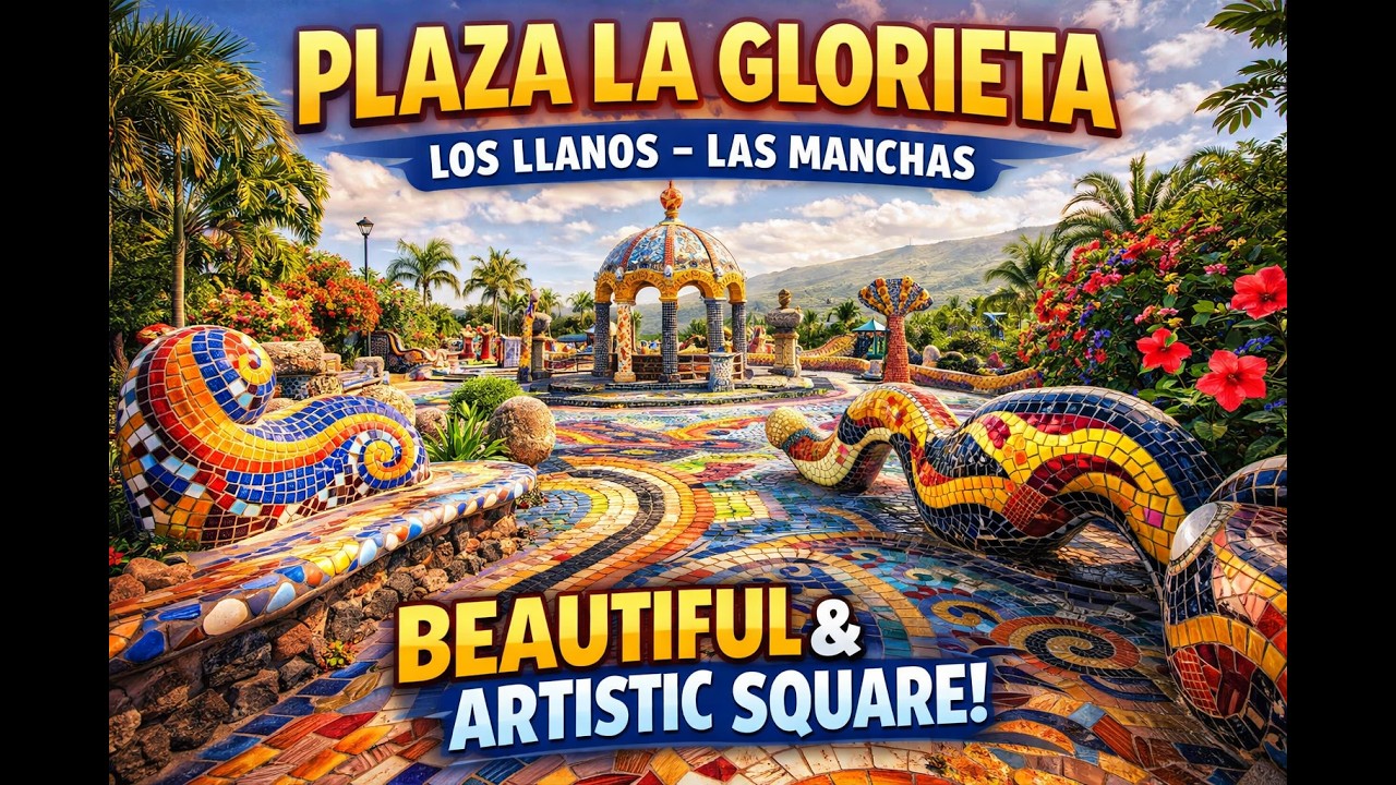La Palma! Let's go see the local tilers at work - Plaza La Glorieta.