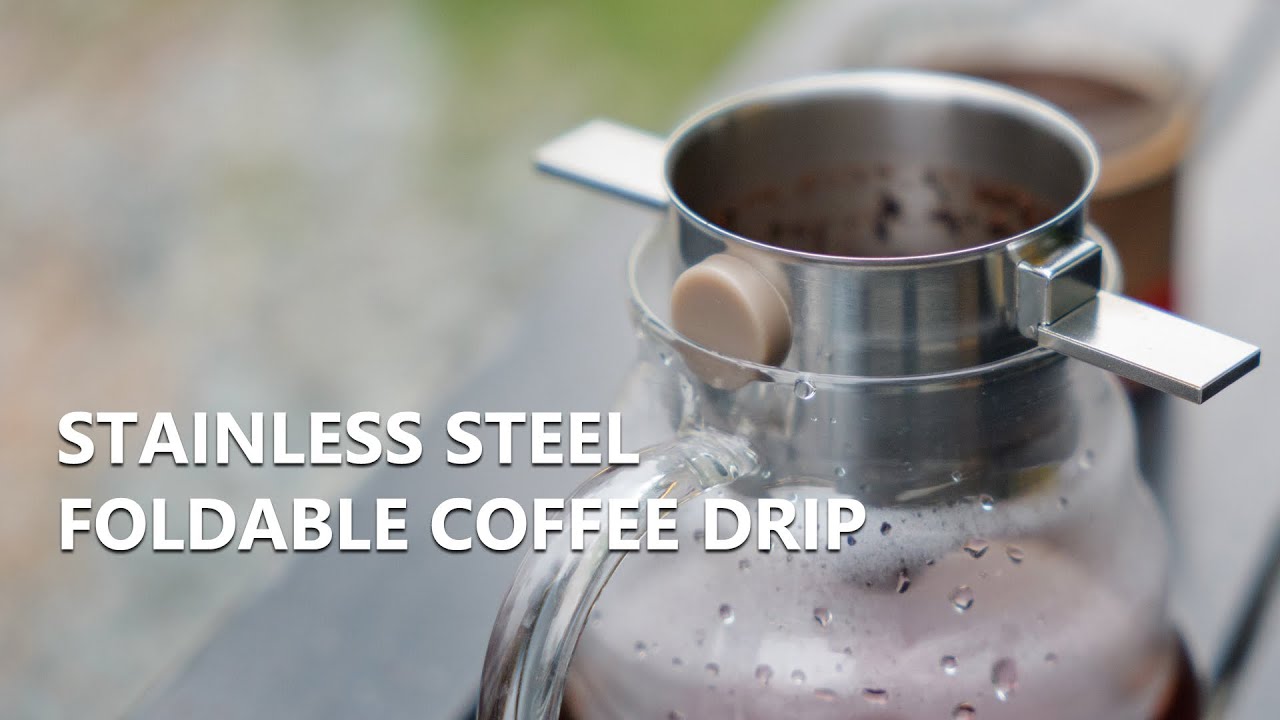 Stainless Steel Foldable Coffee Drip Filter Portable Folding Reusable Coffee Filter CF110