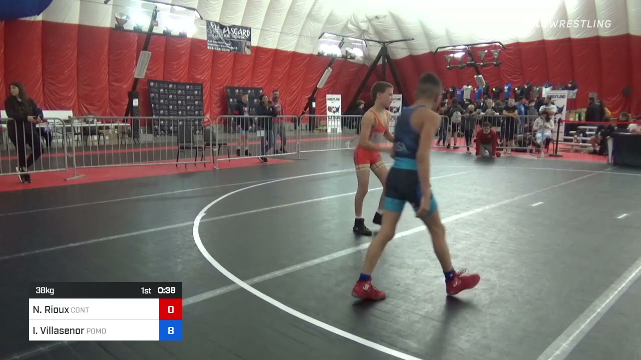 38 Kg Consi Of 8 #2 - Nathan Rioux, Contenders Wrestling Academy Vs Ignacio Villasenor, Pomona Eli