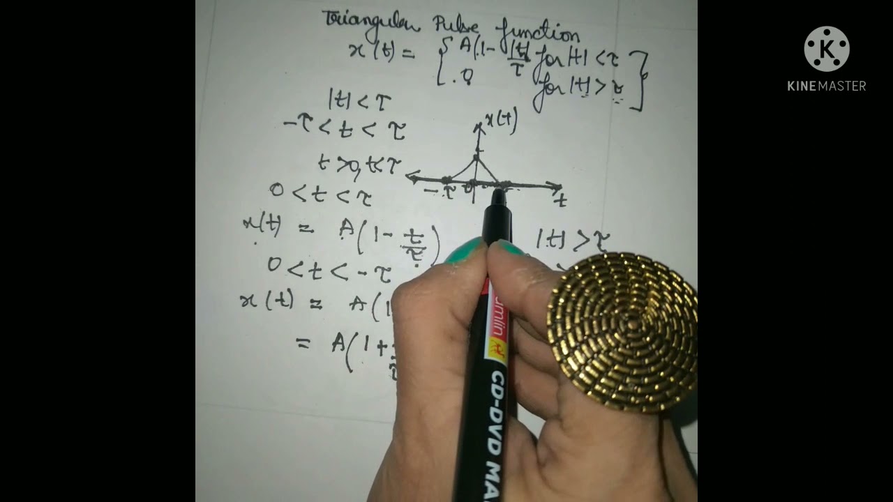 Signal and systems-Triangular pulse function in hindi| triangular signal in hindi