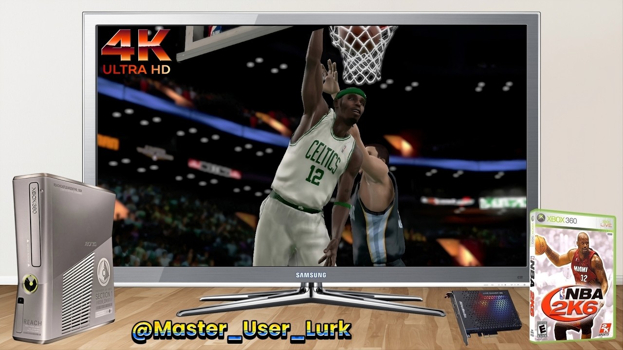 NBA 2K6: Grizzlies vs Celtics Full Game Xbox 360 (4K60FPS)
