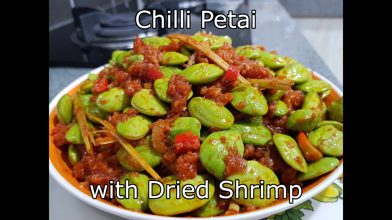 Sambal Petai Udang Kering | 三巴臭豆虾米