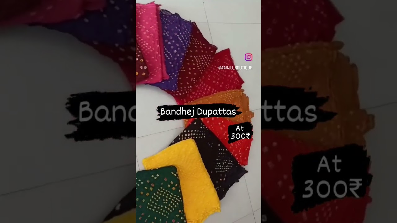 Bandhej Cotton Dupattas #dupatta #traditionalcollection #bandhej
