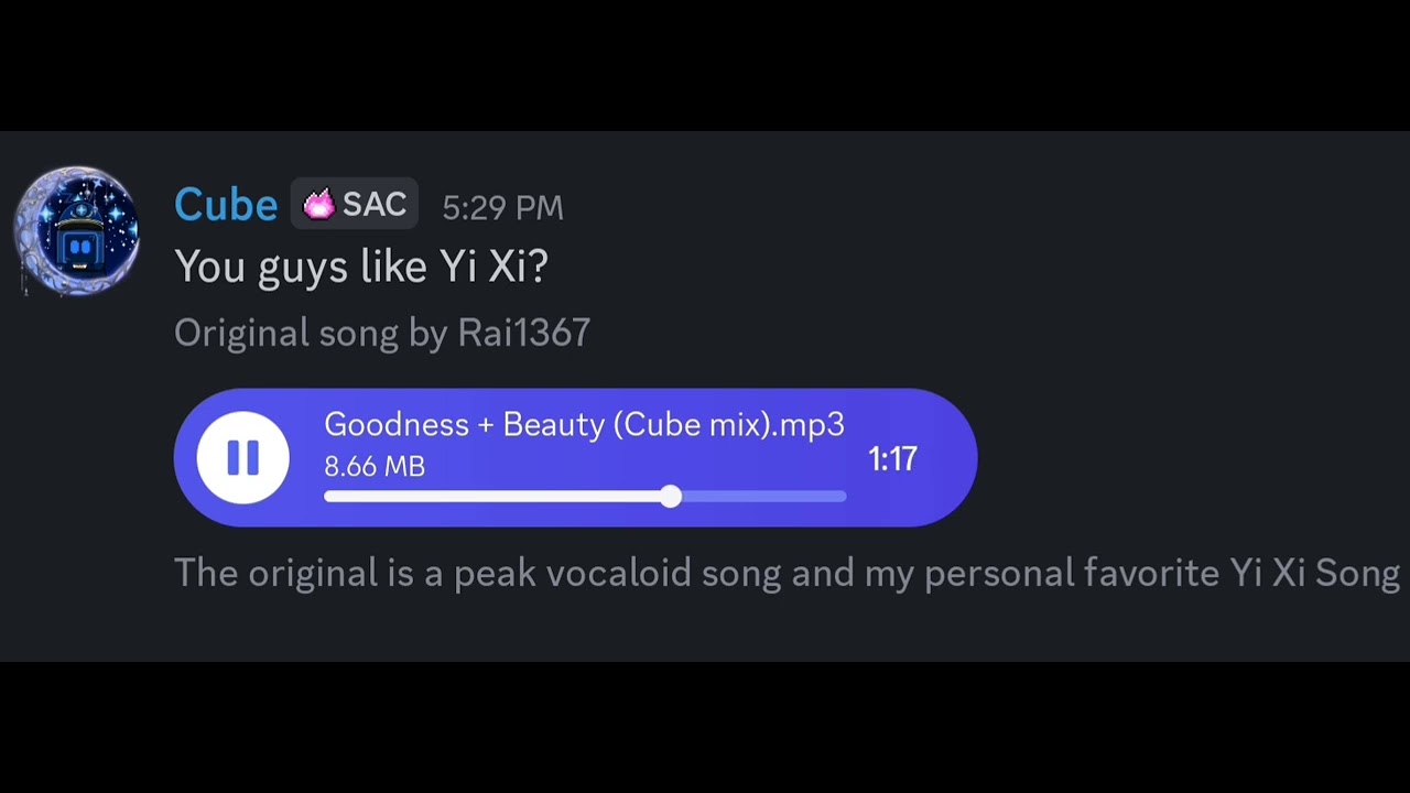 Rai1367 Ft. Yi Xi - Goodness and Beauty (Cube Mix)