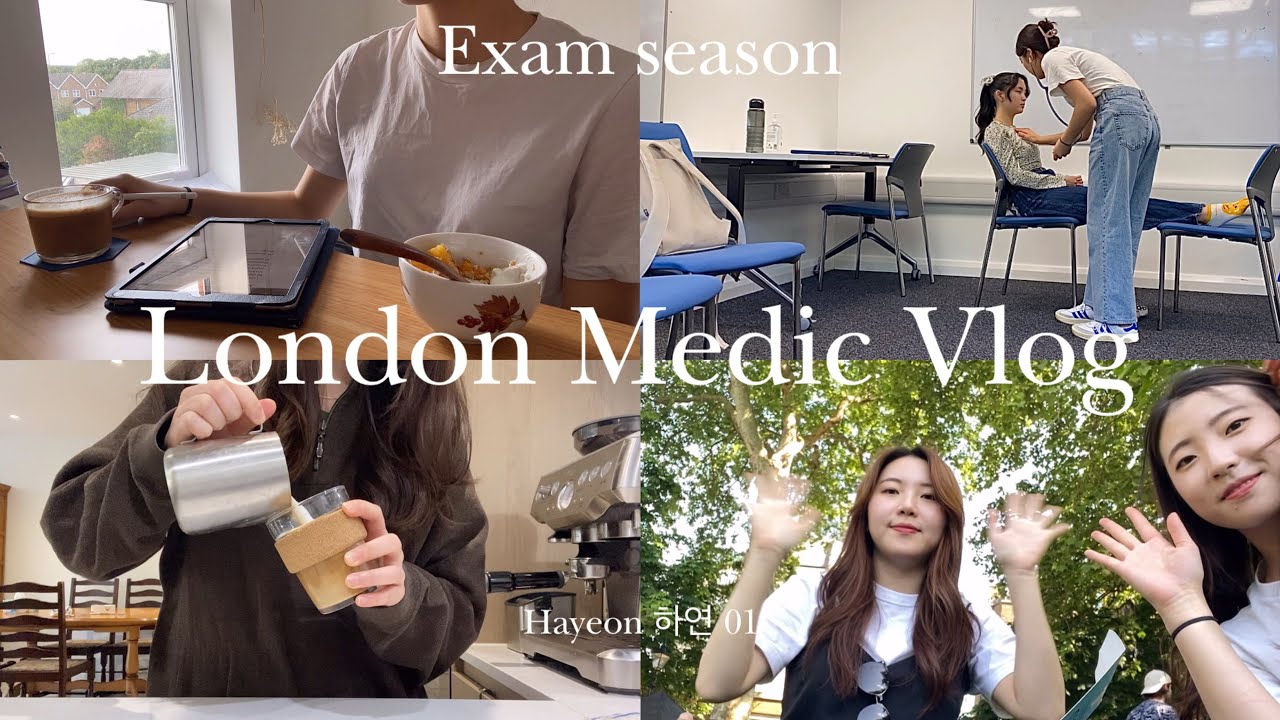 [ENG] 🇬🇧👩🏻‍⚕️Exam season vlog - finding balance | 런던 의대생 시험기간 브이로그