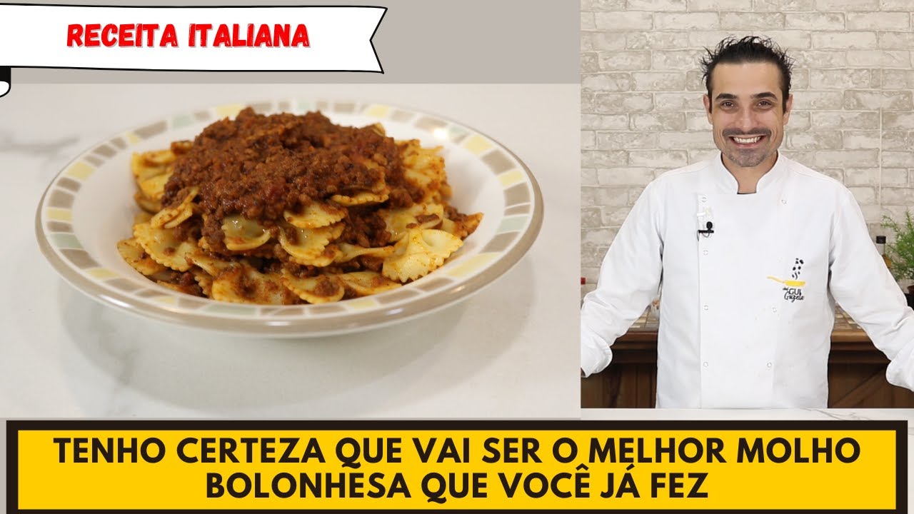 Aprenda a fazer o melhor MOLHO BOLONHESA COM UM TOQUE ESPECIAL