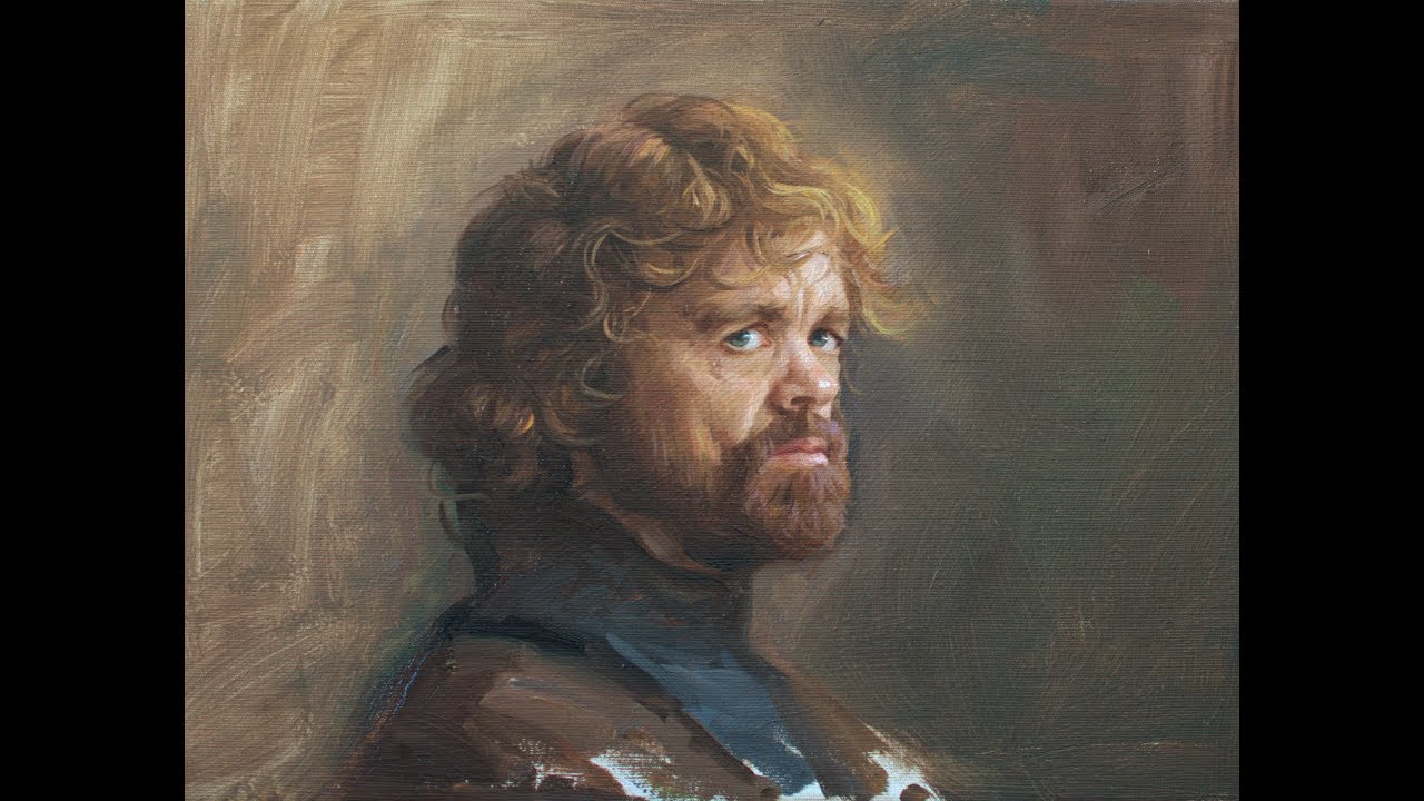 Painting portrait : Tyrion Lannister, Pintando Retrato alla prima por Douglas OKada