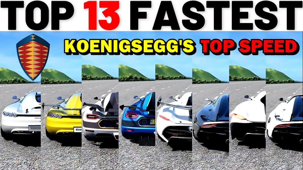 TOP 13 FASTEST KOENIGSEGG'S - ASSETTO CORSA | ACCELERATION BATTLE