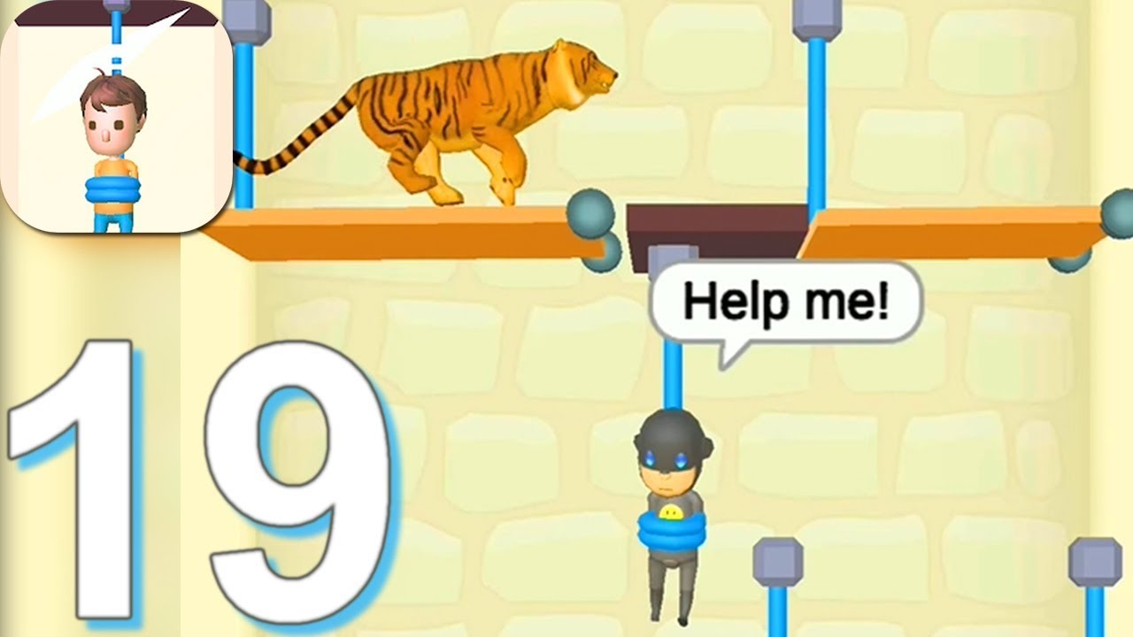Rescue Cut - Rope Puzzle - Gameplay Walkthrough Part 19 All Levels 501-540 (Android Gameplay)