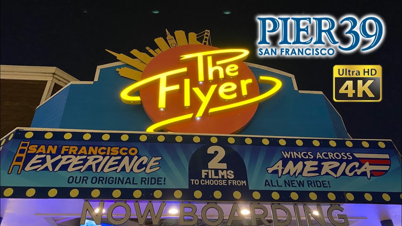 2022-02-05 Ride The Flyer On Ride Ultra HD 4K POV with Queue Pier 39
