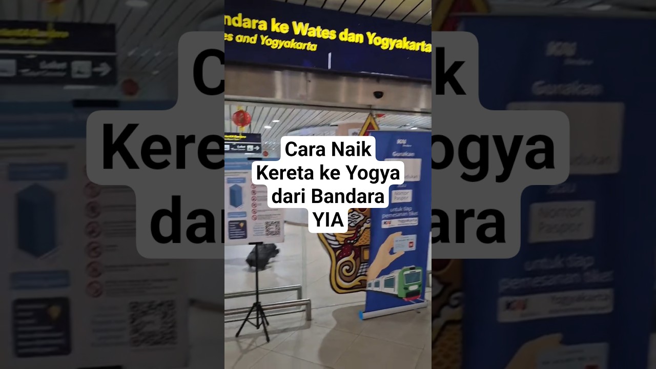 gimana cara naik kereta ke Yogya dari Bandara YIA Kulonprogo?? #naikkeretaapi #keretabandara