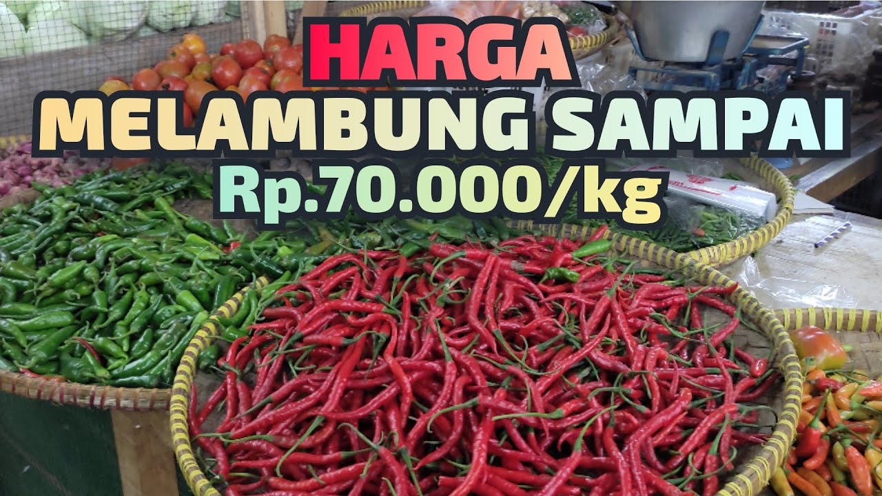 Harga Lombok Di Pasar Banjarnegara Melambung Samapi Rp.70.000/kg