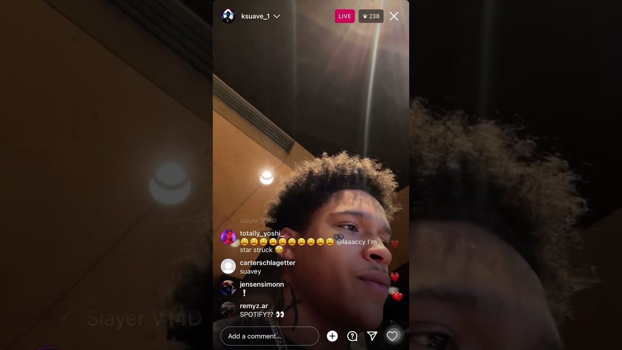 K suave ** Love me ** [ Instagram live ]
