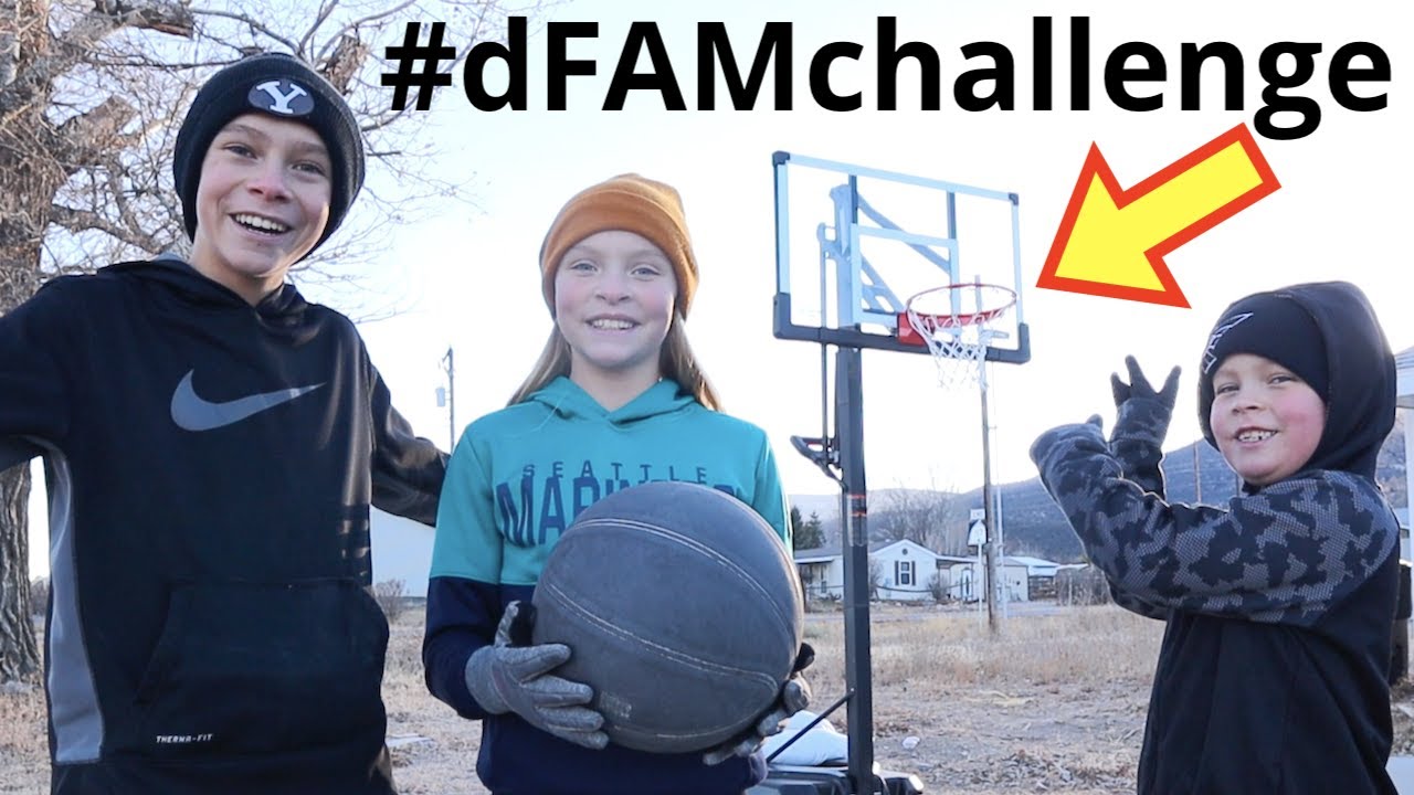BORED at Home BASKETBALL CHALLENGE 🏀 #dFAMchallenge
