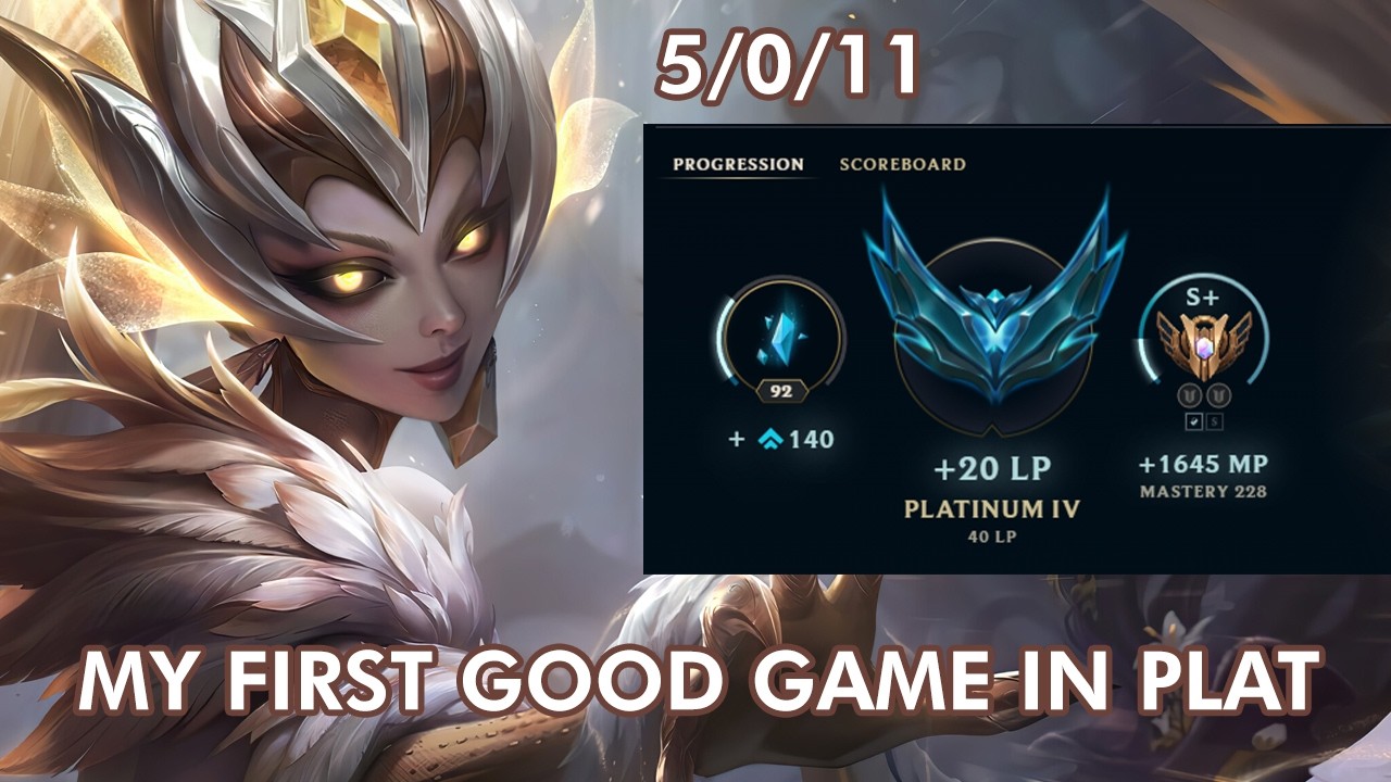 Diary Game 14: a good game in plat elo!! after inting!!!OTP Zyra jg!!
