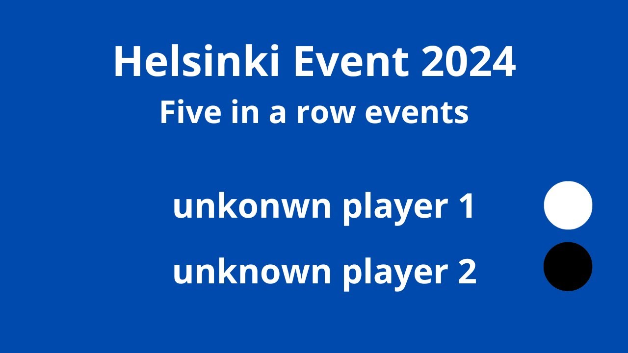 Gomoku match record - unknown players