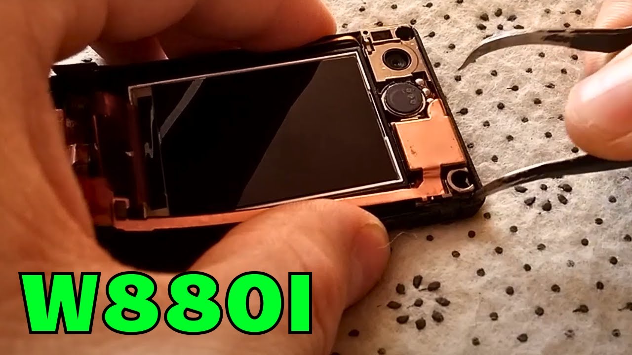 Разборка и ремонт Sony Ericsson W880i.
