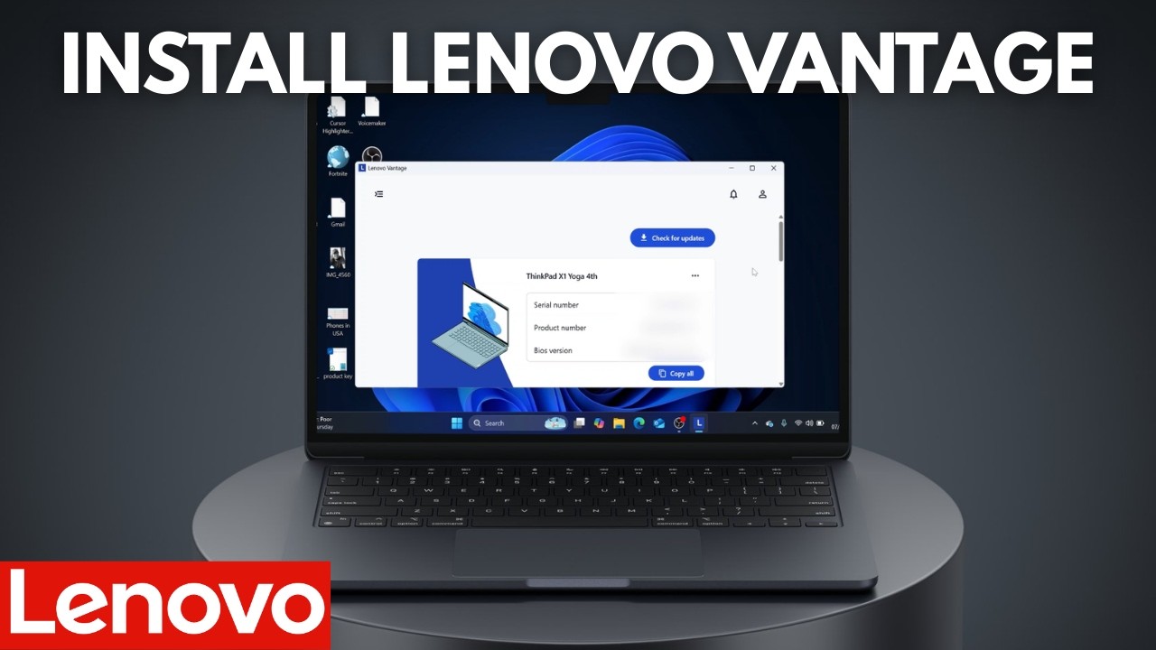 Как установить Lenovo Vantage на ноутбук Lenovo