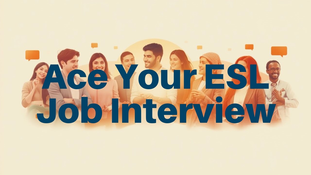 Ace your ESL Job Interview with sample questions 2026 #esl #eslteacher #interview
