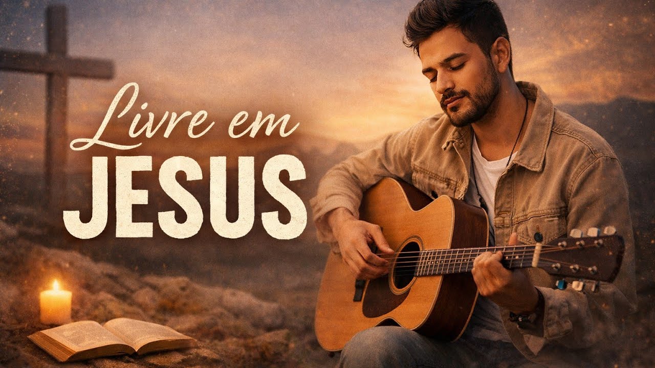 LIVRE EM JESUS 🙏 Música de Libertação Gospel Acústico   Louvores 2026