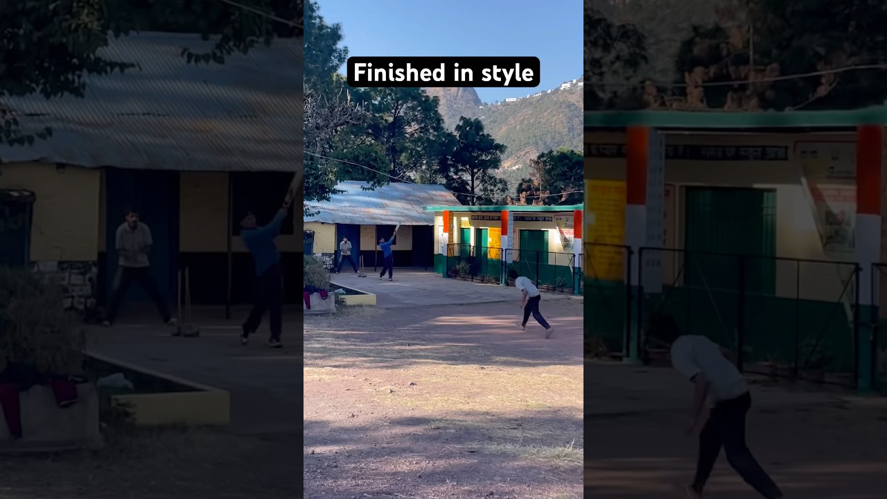 Finished in style 🏏 #cricket  #tushantanand  #trendingshorts  #msdhoni