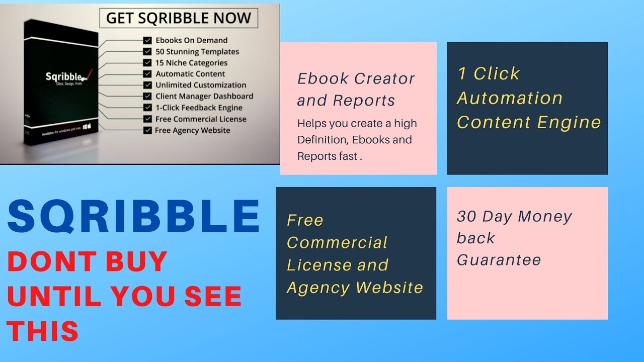 Sqribble Dont't buy until you see this-Create a High Definition Ebook Automation that is Reliable?!