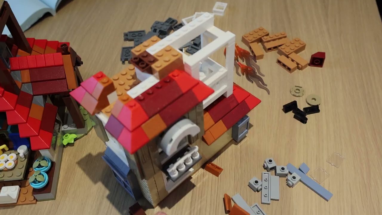 Building LEGO Harry Potter 75980 Attack on The Burrow Part IX