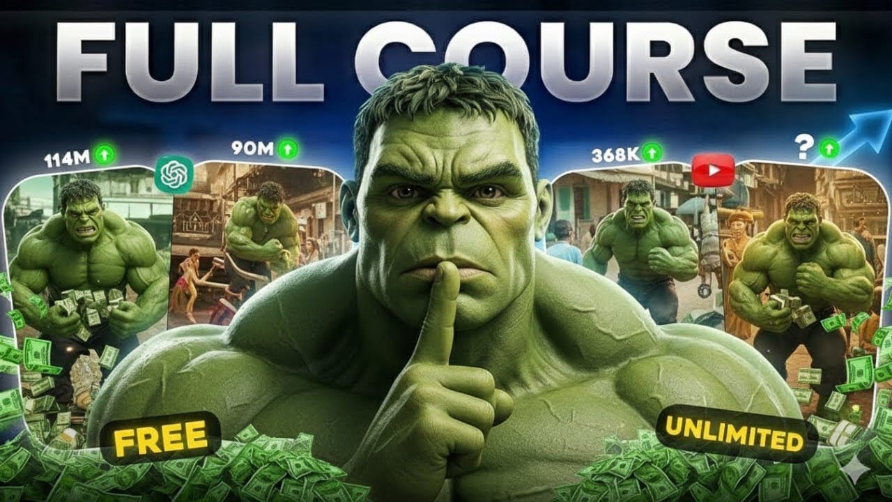How Create HULK BADMASH AI Video Step By Step | Realistic Hulk AI Video Kaise Banaye Jo Viral Ho