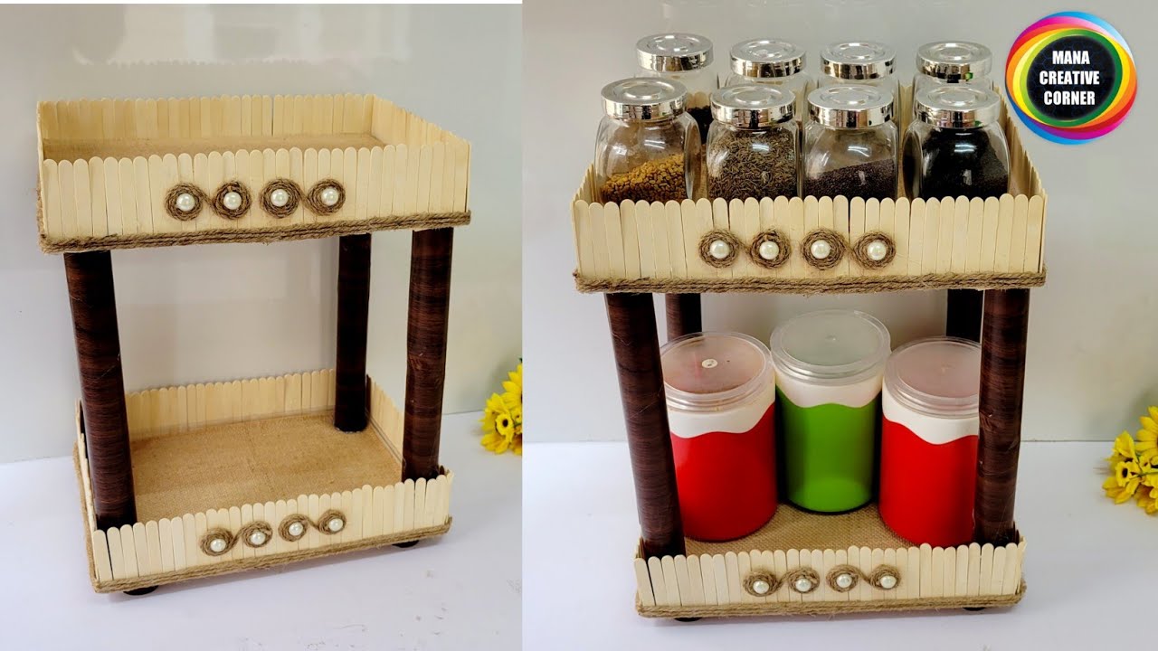 Easy diy space saving Organizer for kitchen using Ferrero rocher box/ organization hack