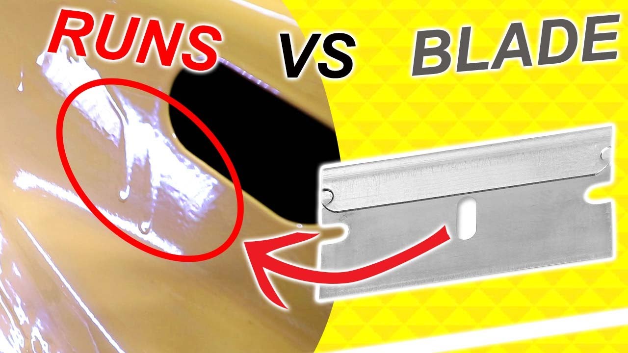 How To Remove Paint Runs With a Razor Blade