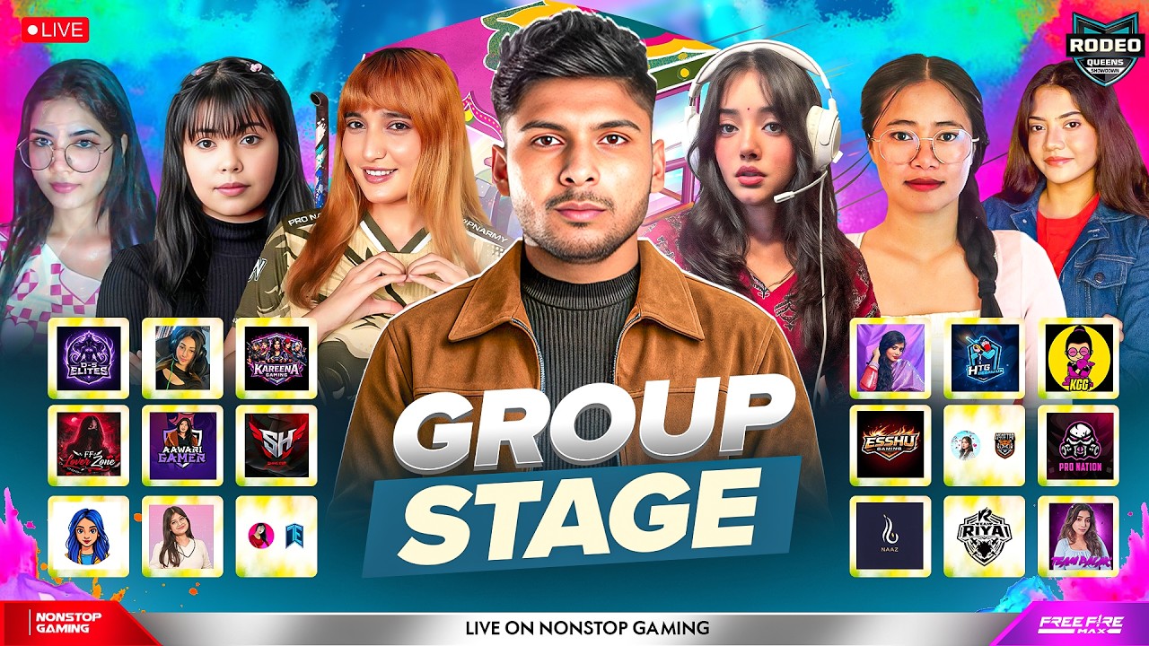 RODEO QUEENS GROUP STAGE  😍🔥 || AP X NG, SOONEETA X ELITE NOVAS, SHERNI X FZ #nonstopgaming