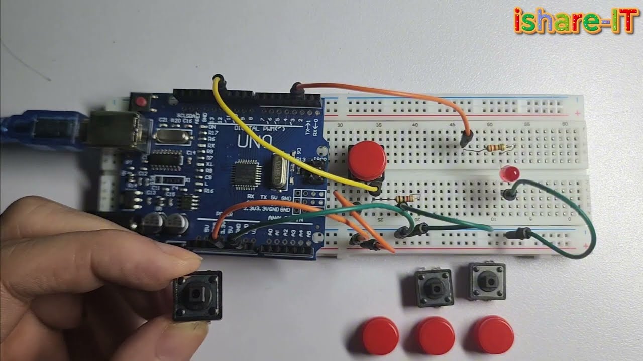 Lập trình Arduino và nút nhấn Push Button