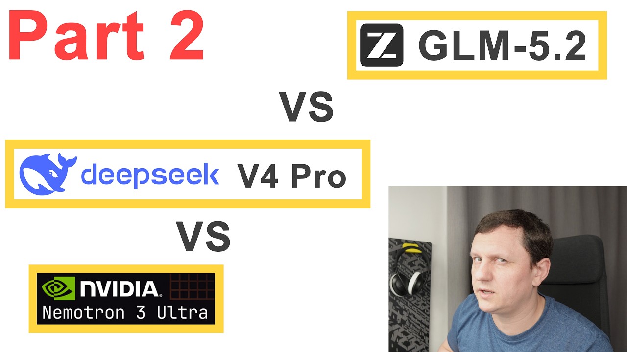 LLM lighthouse benchmark Part 2: GLM-5.2 vs Deepseek V4 Pro vs Nemotron 3 Ultra