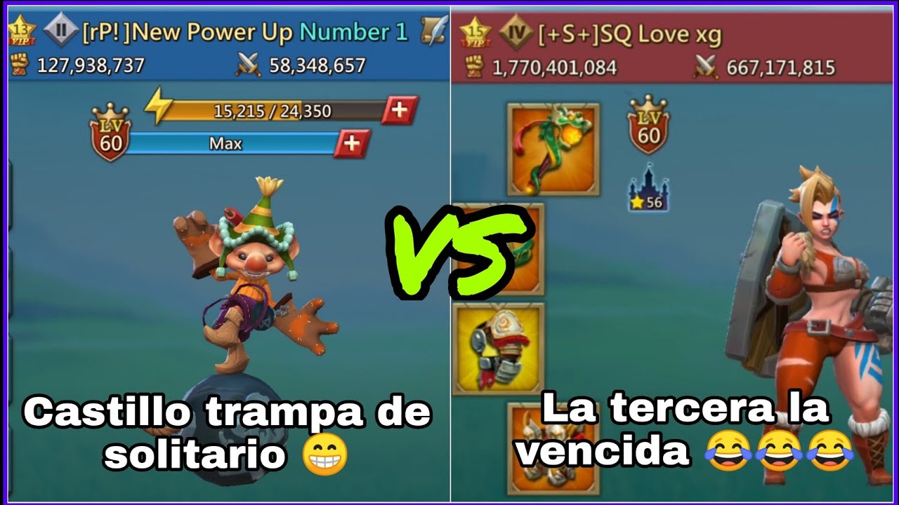 Lords Mobile – Castillo trampa de solitario – Estampando jugadores en el KvK - Trucos y estrategias.