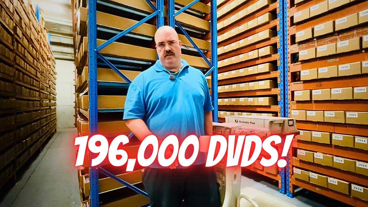 Как этот продавец на eBay хранит 196 000 DVD-дисков!