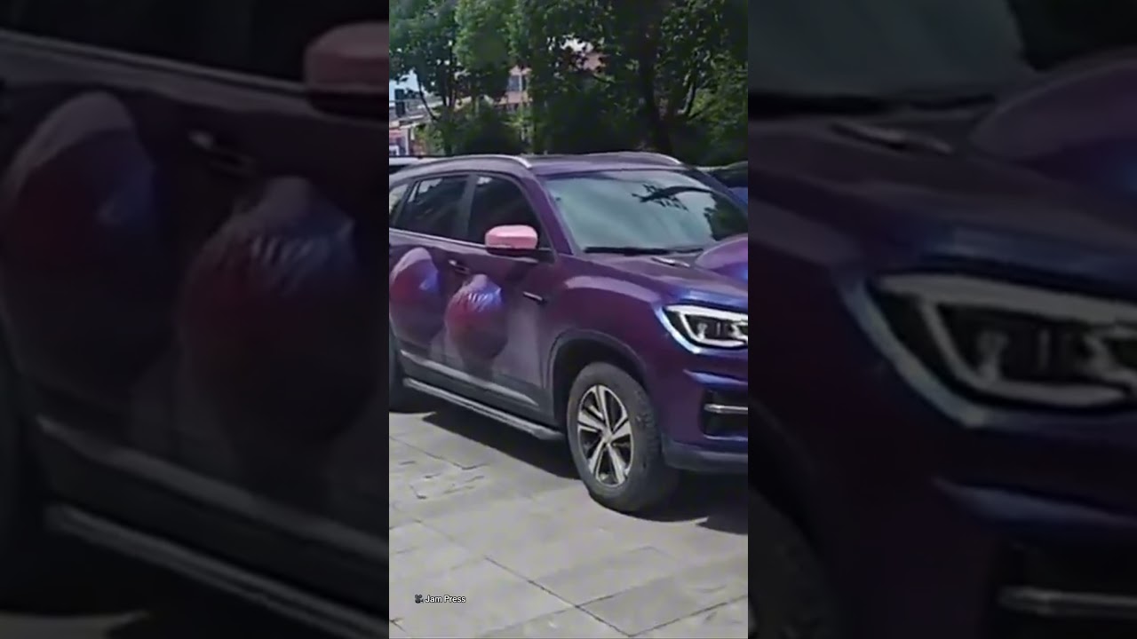 Extreme heatwave in China leaves cars looking 'PREGNANT'
