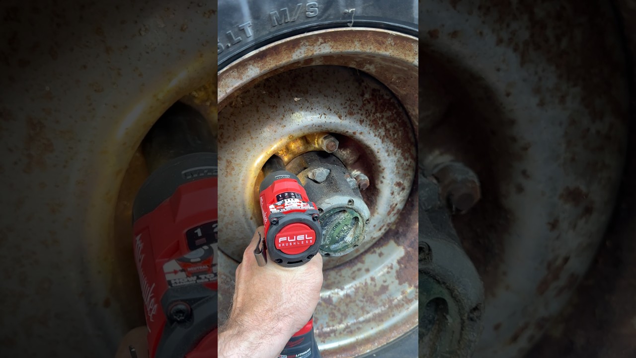 32 Year Old Lug NUT vs 3/8 M12 3049-20 SUBCOMPACT IMPACT Wrench #milwaukeetools #automotivetools