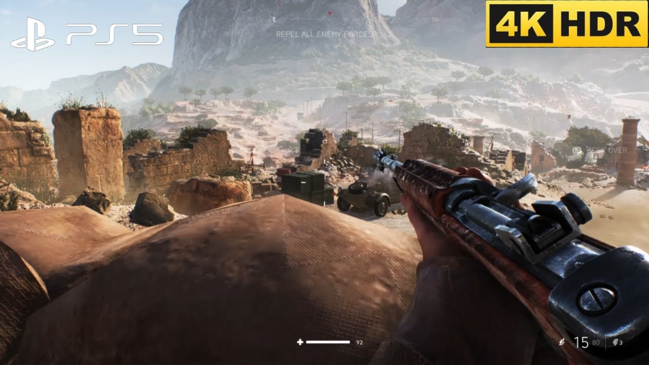 (PS5) HARDEST DEFENCE IN BF HISTORY! | Realistic Ultra Graphics[4K60FPS] BF5 High Action and Ending!