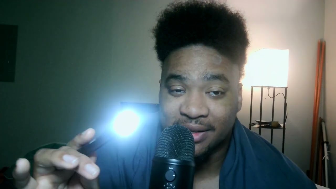 ASMR: Light Triggers, Pen Light, Soft Male Whispers, Visual Triggers