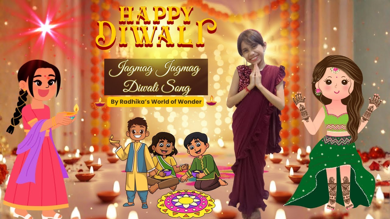 Jagmag Jagmag Aayi Diwali | Cute Diwali Song by Radhika | Happy Deepawali Dance 2025