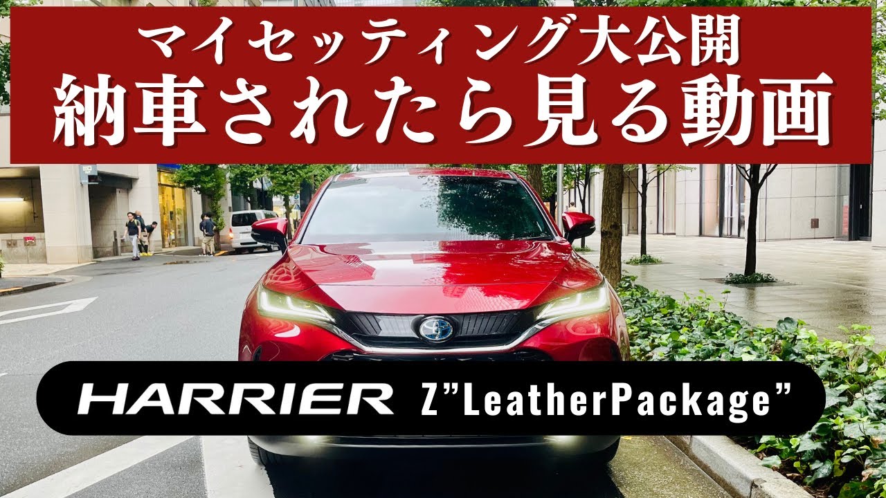 【ハリアー】Zレザーパッケージ納車されたら見る動画！マイセッティング大公開！！