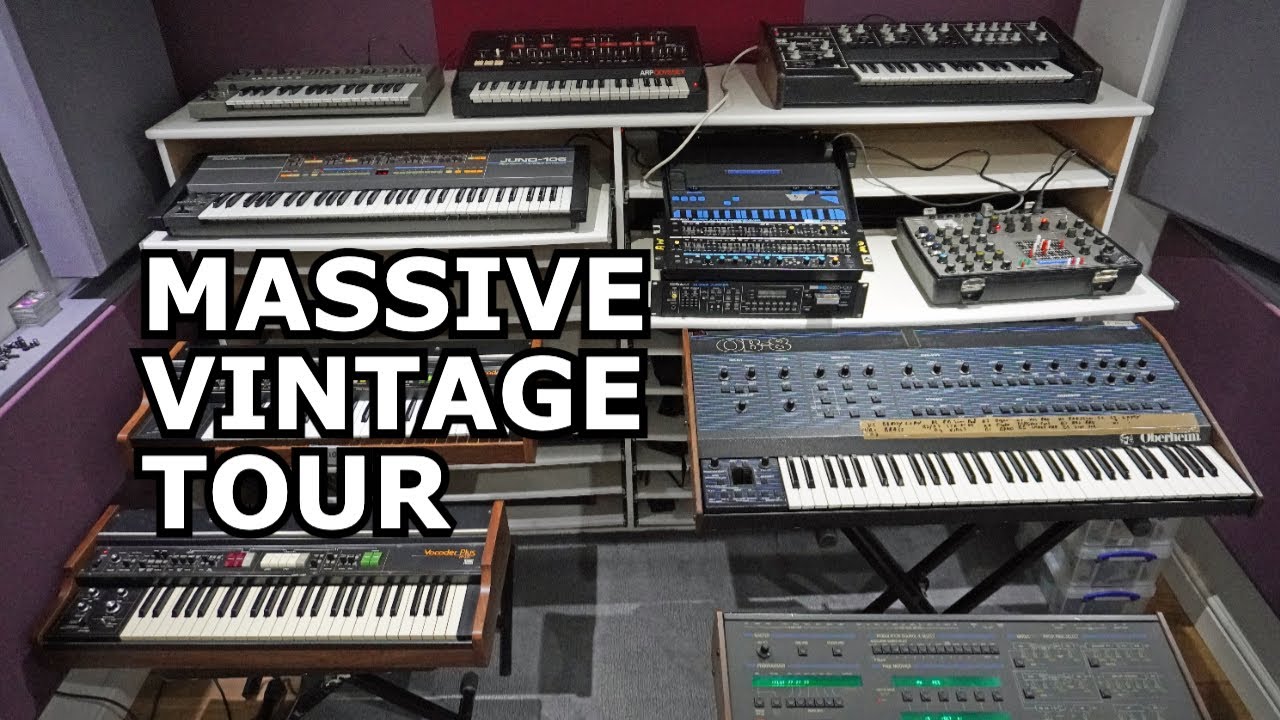 Jaw-Dropping Tour of Massive Vintage Keyboard Collection