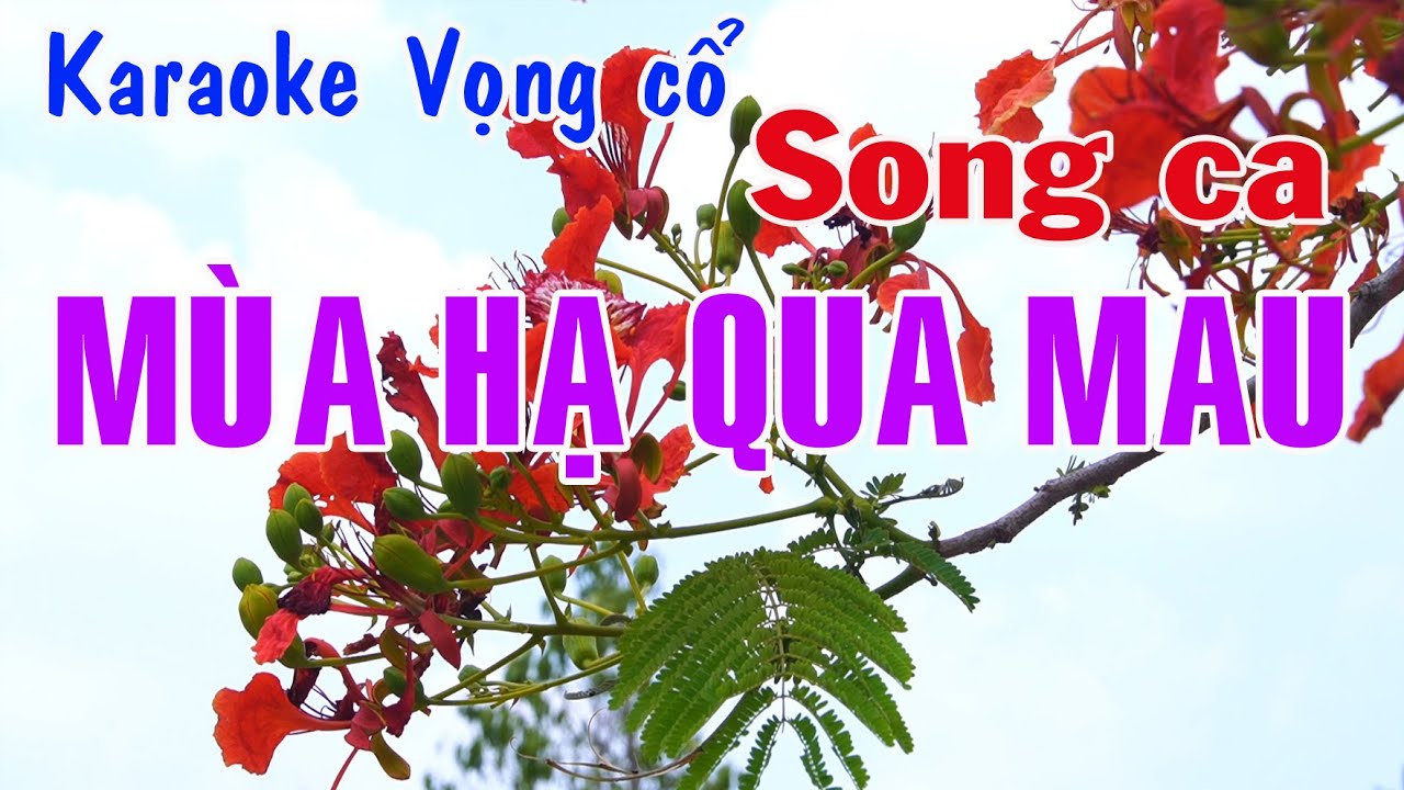Karaoke vọng cổ MÙA HẠ QUA MAU - SONG CA