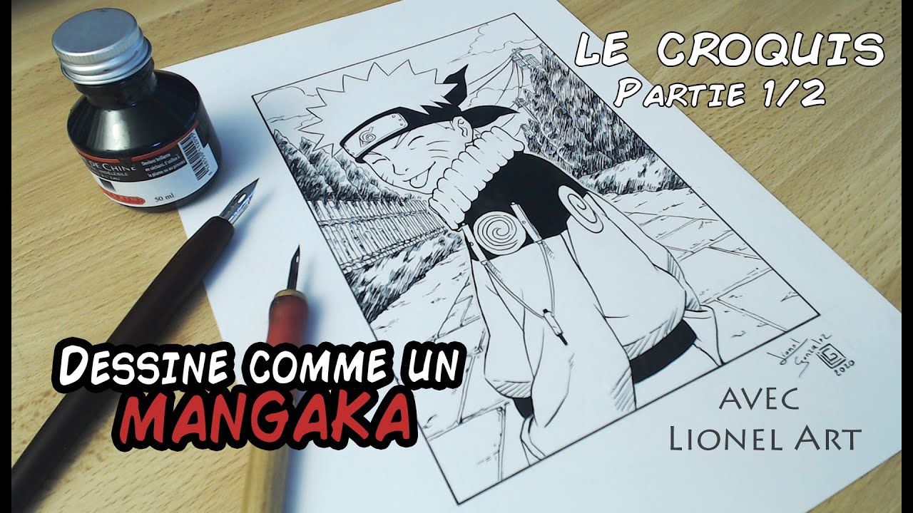 Dessine comme un Mangaka !  Le Croquis - Partie 1 sur 2