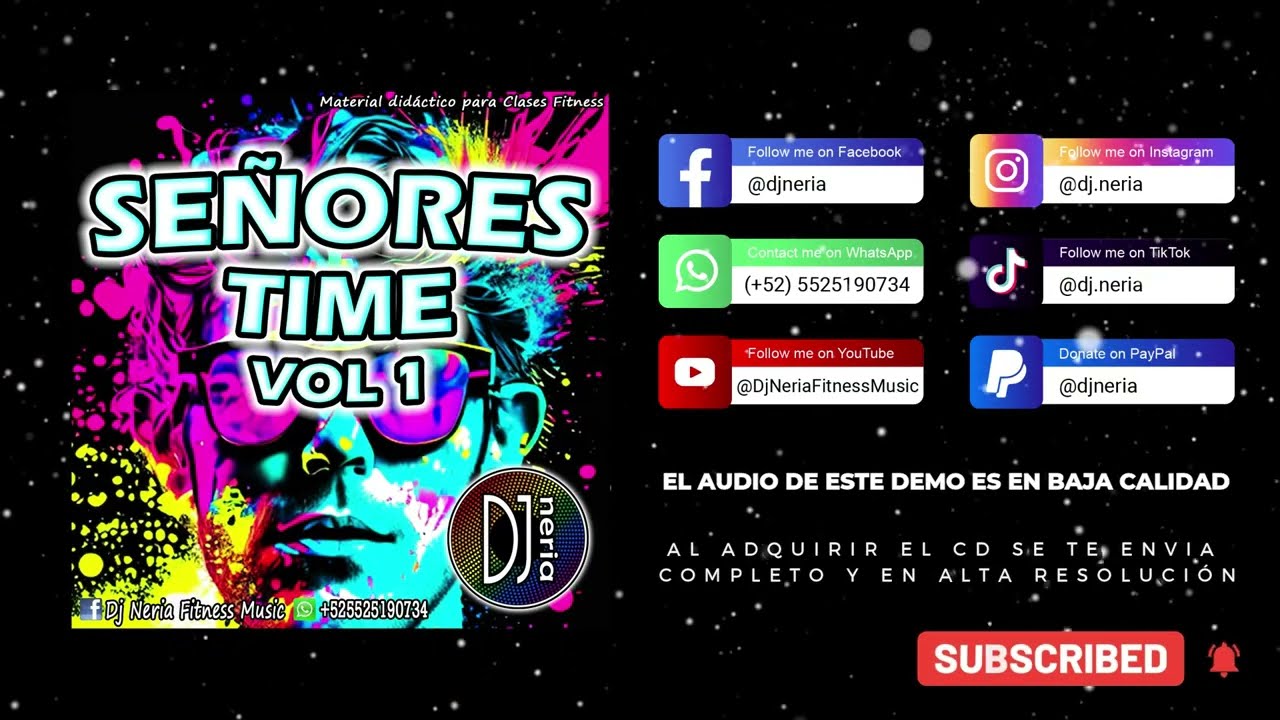 Demo Cd Señores Time Vol 1 - Dj Neria (Música #Step #Hilow #Trampolin #Cardio #Jump) 155 BPM - 60MIN