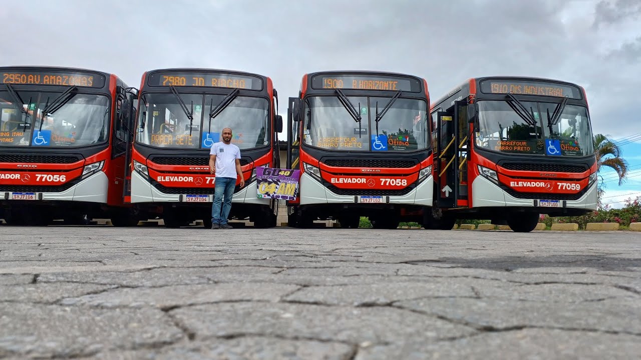 VISITA ELDORADO TRANSPORTES: Maneira correta arrancar ônibus subida CAIO APACHE VIP5 OF1619